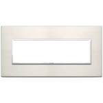 Placca 7M titanio ALLUMINIO SERIE VIMAR EIKON EVO