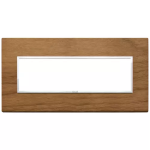 Placca 7M noce italiano LEGNO SERIE VIMAR EIKON EVO