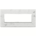 Placca 7M bianco di Carrara PIETRA SERIE VIMAR EIKON EVO