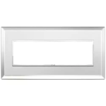 Placca 7M argento ghiaccio CRISTALLO SERIE VIMAR EIKON EVO