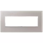 Placca 7M grigio perla CRISTALLO SERIE VIMAR EIKON EVO