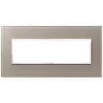 Placca 7M opale bruno CRISTALLO SERIE VIMAR EIKON EVO