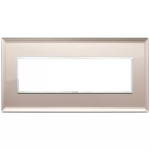 Placca 7M specchio bronzato CRISTALLO SERIE VIMAR EIKON EVO