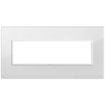 Placca 7M bianco totale diamante CRISTALLO SERIE VIMAR EIKON EVO