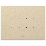Placca 4M crema IN PELLE SERIE VIMAR EIKON TACTIL TOUCH