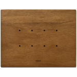 Placca 4M noce italiano  LEGNO SERIE VIMAR EIKON TACTIL TOUCH