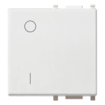 Tasto 2M simbolo O/I bianco SERIE VIMAR PLANA