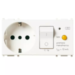 Presa 2P+T16A P30 intb+MAGNETOTERMICO DIFFERENZIALE C16 bianco SERIE VIMAR PLANA