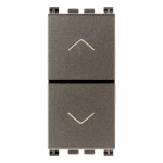 Due pulsanti INTERBLOCCANTE NO+NO 10A Metal SERIE VIMAR ARKÈ