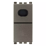 Pulsante 1P NO 10A + spia bianca Metal SERIE VIMAR ARKÈ