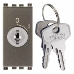Pulsante 2P NO 16A + chiave Metal SERIE VIMAR ARKÈ