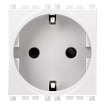 Presa SICURY 2P+T 16A DE ANTIBATTERICO bianco SERIE VIMAR ARKÈ