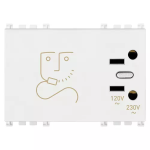 Presa per rasoio 230V bianco SERIE VIMAR ARKÈ