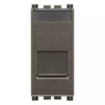 Presa RJ11 6/4 con portello Metal SERIE VIMAR ARKÈ