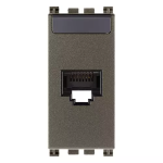 Presa RJ45 Netsafe Cat5e UTP Metal SERIE VIMAR ARKÈ