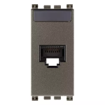 Presa RJ45 Netsafe Cat6 UTP Metal SERIE VIMAR ARKÈ
