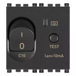 Interruttore MTDiff.1P+N C10 10mA grigio MAGNETOTERMICO DIFFERENZIALE SERIE VIMAR ARKÈ