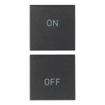 Due mezzi tasti 1M ON/OFF ANTIBATTERICO GRIGIO SERIE VIMAR ARKÈ