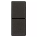 Due pulsanti indip. NO+NO 10A nero SERIE VIMAR LINEA