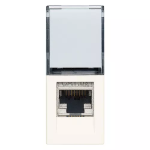 Presa RJ45 Netsafe Cat6A FTP bianco SERIE VIMAR LINEA