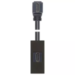 Presa HDMI con cavo a 90° nero SERIE VIMAR LINEA