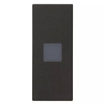 Spia con diffusore neutro nero SERIE VIMAR LINEA