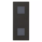 Doppia spia diffusore neutro nero SERIE VIMAR LINEA