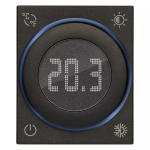 Termostato rotella 100-240V 2M nero SERIE VIMAR LINEA