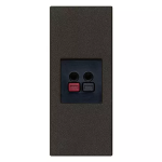 Connettore diffusore sonoro nero SERIE VIMAR LINEA