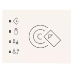 Fuoriporta RFID KNX bianco SERIE VIMAR LINEA