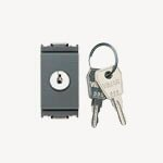 Pulsante 1P NO 16A +chiave UNIFICATA grigio SERIE VIMAR IDEA
