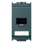 Presa RJ45 Netsafe Cat5e UTP 110 grigio SERIE VIMAR LINEA