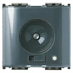 TORCIA + presa ricarica 230V grigio SERIE VIMAR LINEA