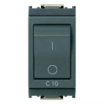 Interruttore MT 1P+N C10 120-230V grigio INTERRUTTORE MAGNETOTERMICO SERIE VIMAR LINEA