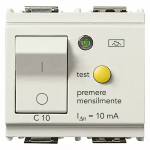 Interruttore MTDiff.1P+N C10 10mA bianco MAGNETOTERMICO DIFFERENZIALE SERIE VIMAR LINEA