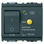 Interruttore MTDiff.1P+N C10 10mA grigio MAGNETOTERMICO DIFFERENZIALE SERIE VIMAR LINEA