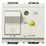 Interruttore MTDiff.1P+N C16 6mA bianco MAGNETOTERMICO DIFFERENZIALE SERIE VIMAR LINEA