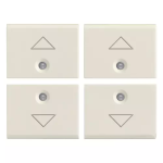 Quattro mezzi tasti 1M freccia bianco SERIE VIMAR LINEA