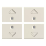 Quattro mezzi tasti 1M regolazione BIANCO SERIE VIMAR LINEA