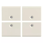 Quattro mezzi tasti 1M neutri bianco SERIE VIMAR LINEA
