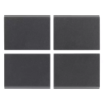 Quattro mezzi tasti fissi 1M n. grigio SERIE VIMAR LINEA