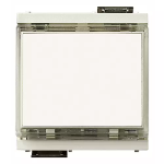Pulsante TARGHETTA LUMINOSA 1P NO 10A 12-24V bianco SERIE VIMAR IDEA