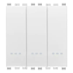 Tre interruttori 1P 20AX bianco SERIE VIMAR EIKON
