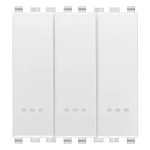 Tre deviatori 1P 20AX bianco SERIE VIMAR EIKON