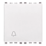 Pulsante 1P NO 10A campanello 2M bianco SERIE VIMAR EIKON