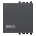 Tasto 2M con diffusore grigio SERIE VIMAR EIKON