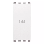 Pulsante 1P NO+NC 10A simbolo ON bianco SERIE VIMAR EIKON
