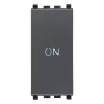 Pulsante 1P NO+NC 10A simbolo ON grigio SERIE VIMAR EIKON