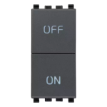 Due pulsanti indipend.NO+NC 10A grigio SERIE VIMAR EIKON