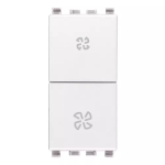Commutatore 2P 10AX fan-coil bianco SERIE VIMAR EIKON